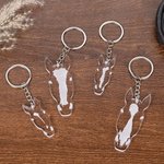 Personalisierte Pferd Gesichtsmarkierung Acryl Schlüsselanhänger Pferdesport Zubehör Geburtstag Gedenkgeschenk für Pferdeliebhaber