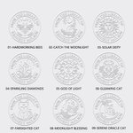 Personalised Moon and Sun Cat Creative Embosser Book Envelope Stamp with Text Birthday Appreciation Gift for Teacher Book Lovers