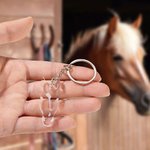 Personalisierte Pferd Gesichtsmarkierung Acryl Schlüsselanhänger Pferdesport Zubehör Geburtstag Gedenkgeschenk für Pferdeliebhaber
