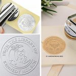 Personalised Moon and Sun Cat Creative Embosser Book Envelope Stamp with Text Birthday Appreciation Gift for Teacher Book Lovers