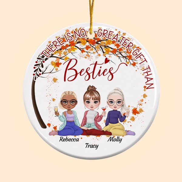 Personalised There Is No Greater Gift Than Besties Ceramic Ornament Besties Christmas Gift Best Friend Gift