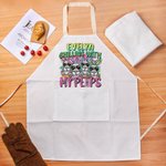 Delantal personalizado de conejito de algodón con bolsillo y nombre Regalo de Pascua para la familia