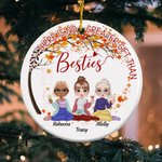 Personalized There Is No Greater Gift Than Besties Ceramic Ornament Besties Christmas Gift Best Friend Gift