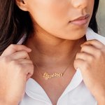 Personalizada Amharic Nacimiento Flor Collar con Nombre Etiopía Cumpleaños Regalo para Ella