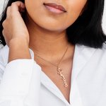 Personalizada Amharic Nacimiento Flor Collar con Nombre Etiopía Cumpleaños Regalo para Ella