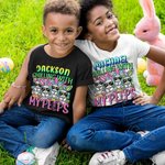 Gepersonaliseerd Chillen met mijn coole Bunny Paasshirt Sweatshirt Baby Onesie Ouder-Kinderkleding Paascadeau voor Familie