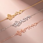 Personalizada Amharic Nacimiento Flor Collar con Nombre Etiopía Cumpleaños Regalo para Ella