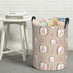 Panier de Rangement Personnalisé avec Prénom Nom Initiale Panier Impréméable à Motif Pierre Lapin Cadeau pour Famille Enfant