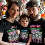 Gepersonaliseerd Chillen met mijn coole Bunny Paasshirt Sweatshirt Baby Onesie Ouder-Kinderkleding Paascadeau voor Familie