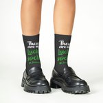 Personalisierte vierblättrige Kleeblatt These Are My Lucky Socken mit Namen St. Patricks Day Geschenk für Kinder