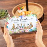 Boîte à biscuits de Pâques Lapin Pierre Personnalisée avec Nom et Texte Cadeau Anniversaire Pâques pour la Famille Ami