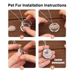 Médaillon avec Prénom et Portrait Personnalisés Collier d'Urne Commémoratif pour Animaux de Compagnie