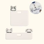 Personalizzato Cat Dog Horse Ears Line Acrylic Badge Topper con nome Creative ID Card Decoration Thank You Gift for Medical Worker Pet Lover