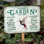 Personalised Retro Floral Insect Animal Art Classic Metal Garden Sign Birthday Housewarming Gift