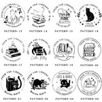 Sello de Libro Personalizado Luna de Gato Tema Creativo y Bolsa Negra con Texto Regalo de Cumpleaños para los Amantes de los Gatos Entusiastas de los Libros