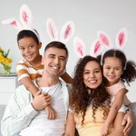 Gepersonaliseerde schattige Bunny oren pluche hoofdband met borduurwerk naam zacht haar accessoire Pasen Party Gift voor familie kinderen