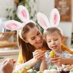 Gepersonaliseerde schattige Bunny oren pluche hoofdband met borduurwerk naam zacht haar accessoire Pasen Party Gift voor familie kinderen