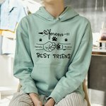 Personalizada Mejor Amigo Fist Bump Perro y Dueño Sudadera con capucha a juego con los nombres Multicolor Disponible Regalo de cumpleaños para los amantes de las mascotas