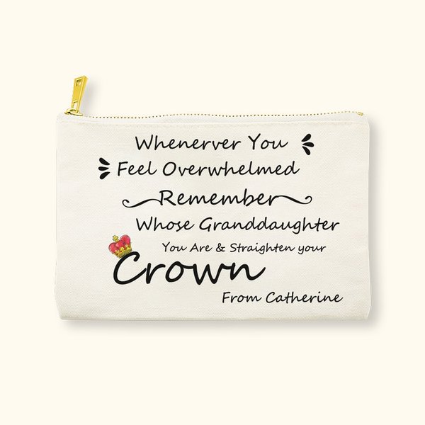 Neceser de viaje personalizado con nombre Graduación Cumpleaños Inspirational Gift for Daughter Granddaughter