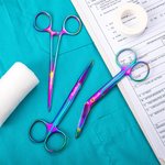 Personalised Medical Grade Stainless Steel Bandage Scissor Hemostat Suture Scissor Set Graduation Gift for Nurse Medical Staff Veterinarian RN