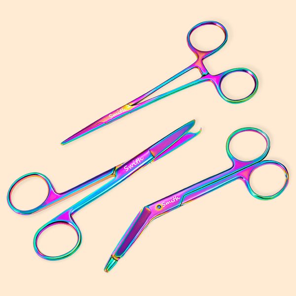 Set d'Outils Médicaux Personnalisé avec Nom Ciseaux à Pansements Pince Ciseaux à Suture Cadeau pour Infirmière Étudiant