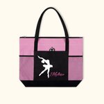 Sac à Main Personnalisé avec Nom et Motif Ballet Sac à Fermeture Éclair Cadeau Anniversaire pour  Ballerine Amatrice de Danse