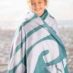 Personalised Premium Super Absorbent Quick Dry Soft Beach Towel with Name Multi-Colour Beach Accessories Birthday Gift for Family Friend