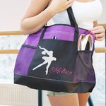 Sac à Main Personnalisé avec Nom et Motif Ballet Sac à Fermeture Éclair Cadeau Anniversaire pour  Ballerine Amatrice de Danse