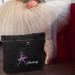 Sac à Main Personnalisé avec Nom et Motif Ballet Sac à Fermeture Éclair Cadeau Anniversaire pour  Ballerine Amatrice de Danse