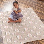 Gepersonaliseerde Peter Rabbit Bunny Polka Dot deken met initiaal en naam Pasen Verjaardagscadeau voor kinderen