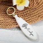 Gepersonaliseerde Geboorte Bloem Sterke Magnetische Leren Naam Hoed Clip met Gouden Gesp Reis accessoire Gift voor Vrouwen