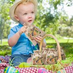 Sac à Bonbons Personnalisé avec Nom Sac en Toile de Jute Motif Lapin Cadeau de Pâques pour Enfants