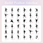 Personalizzato Ballerina Silhouette Makeup Bag con nome Festa della Mamma Compleanno Anniversario Regalo per Lei