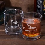 Vetro scotch Whiskey da 10 oz con nome inciso Regalo di compleanno per la festa del papà per l'uomo.