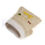 Sac à Bonbons Personnalisé avec Nom Sac en Toile de Jute Motif Lapin Cadeau de Pâques pour Enfants