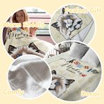 Couverture douce personnalisée avec nom pour chien, chat et animaux de compagnie Cadeau d'anniversaire pour les propriétaires d'animaux de compagnie