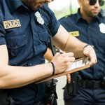 Personalized Police Thin Blue Line Bracelet with Engraved Text Police Officer Law School Graduation Gifts for Him