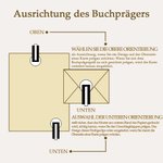 Personalisierte Buchpräger Ex Libris Bibliothek Prägestempel mit Initialen und Namen Weihnachtsgeschenk für Bücherliebhaber Bibliothekar Buchclub