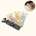 Libro Personalizado Dragón Sol Nube Patrón Marcapáginas con Nombre y Texto Regalo de Cumpleaños para Amante de los Libros