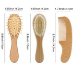 Personalized Baby Wooden Brush and Comb Set with Baby Pacifier Clip and Blanket Baby Shower Gift for Newborn