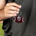 Portachiavi personalizzati con nome e numero Set di 2 accessori per borse da viaggio Regalo per gli amanti del calcio