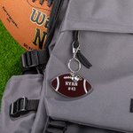 Portachiavi personalizzati con nome e numero Set di 2 accessori per borse da viaggio Regalo per gli amanti del calcio