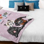 Couverture douce personnalisée avec nom pour chien, chat et animaux de compagnie Cadeau d'anniversaire pour les propriétaires d'animaux de compagnie