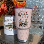 Personalised Trouble Maker Cute Paw Design 30oz Stainless Steel Tumbler Gift for Pet Lover