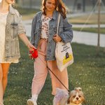 Spersonalizowana duża torba z otwartą kieszenią Mówimy ci, że nie jesteśmy psami / kotami / zwierzętami, które nasza mama powiedziała, że jesteśmy dziećmi Prezent dla miłośnika zwierząt