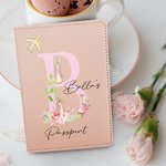 Personalised PU Leather Easter Peter Rabbit Passport Cover with Name and Initial Birthday Easter Gift for Kids Travel Lovers
