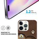 Personalizzato Pet In the Love Heart TPU Slim Phone Case con nome e Daisy Butterfly Element Regalo per gli amanti dei cani e dei gatti