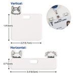 Personalizzato Cat Dog Horse Ears Line Acrylic Badge Topper con nome Creative ID Card Decoration Thank You Gift for Medical Worker Pet Lover