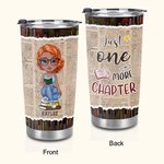 Spersonalizowany kubek urodzinowy dla miłośników książek Just One More Chapter 20oz Food Grade Tumbler