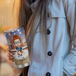 Gepersonaliseerde Just A Girl Who Loves Books 20oz Tumbler Kerstcadeau voor boekenliefhebbers